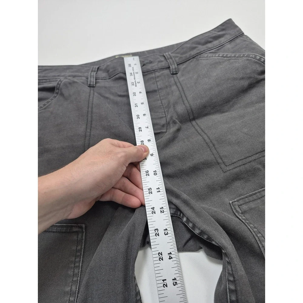 REI Co-op Women's Trailsmith Pants Utility Style Canvas Gray 14 Double Knee
